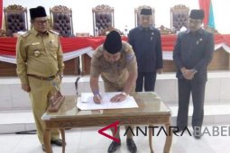 DPRD Bangka Selatan mengesahkan tiga Raperda Eksekutif