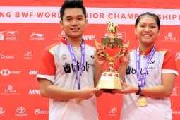 Leo/Indah raih emas BWF World Junior Championships di Kanada