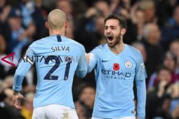 Liga Inggris - City amankan puncak setelah menangi Derby Manchester