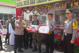 Kapolres Langkat kunjungi pos pam tahun baru
