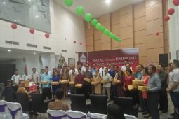 Babinsa Koramil 1610 latih Linmas Banjarangkan