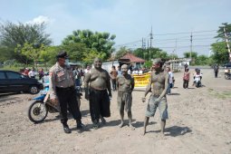 Warga Korban Lumpur Sidoarjo Demo Pelunasan Ganti Rugi