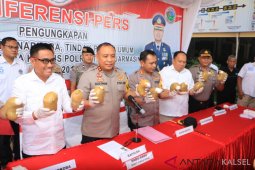 12 kilogram sabu-sabu jadi rekor pengungkapan Polresta Banjarmasin