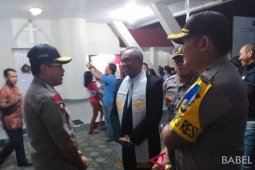 Polda dan Forkopimda Babel pantau Misa Natal