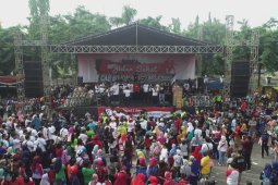 Jalan Sehat Arus Bawah Jokowi di Bojonegoro Diikuti 15.000 Peserta