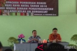Lapas Sungailiat gelar perayaan Natal