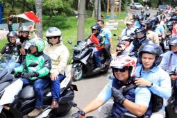 Prabowo hadiri kopdar Ojol di Sirkuit Sentul