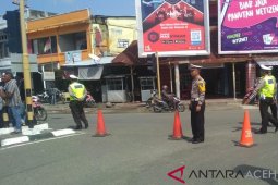 Ada demo, polisi tutup akses ke Bundaran Pelor Meulaboh