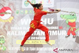 Atlet Kutim Wushu Koleksi Lima Emas