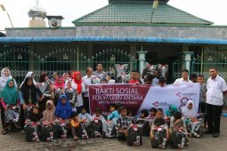 LKBN Antara Biro Sumut berbagi bersama anak panti asuhan