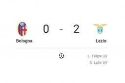 Lazio menang 2-0 di kandang Bologna