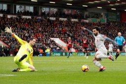 Liverpool cukur Bournemouth 4-0, Salah cetak trigol