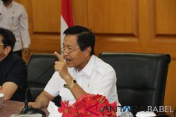 Wagub Babel pimpin rapat pembahasan dana desa