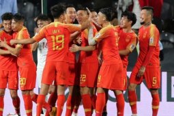 Sempat tertinggal, China menang 2-1 atas Kirgistan