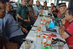 Sambil ngopi pagi, Dandim Nagan Raya ajak pers tingkatkan kemiteraan