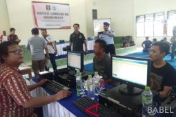 Sukseskan Pemilu 2019, Disdukcapil Pangkalpinang laksanakan rekam E-KTP di Lapas
