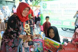 Perpustarda isi liburan sekolah dengan  lomba mewarnai