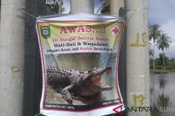 Keberadaan buaya meresahkan, warga buat perangkap sendiri