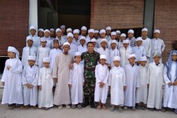 Dandim 0204/DS silaturahim ke pondok pesantren Tahfizul Quran - Ar Raudah