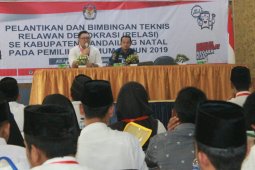 KPU Madina lantik 55 Relawan Demokrasi