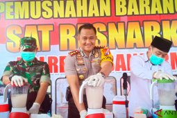 Polresta Banjarmasin musnahkan 18 kilogram sabu dan 145 butir ekstasi