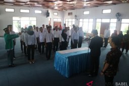 KPU Bangka lantik 25 anggota PPK-PPS Pemilu 2019