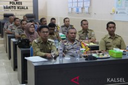 Wabup-Kapolres  saksikan video conference