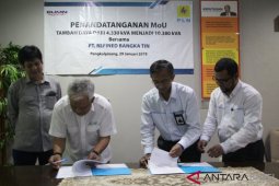 Bantu proses produksi, PLN Babel tambah daya 6 juta VA untuk PT RBT