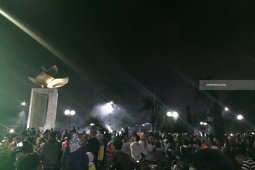 Kawasan Ijen Kota Malang Dipadati Warga Rayakan Malam Pergantian Tahun