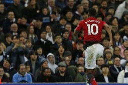 Manchester United jungkalkan Tottenham di Wembley