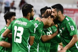 Irak lolos ke 16 besar setelah kalahkan Yaman