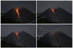 Aliran lava pijar Merapi