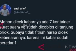 Polri kejar penyandang dana pembuatan hoaks kontainer kertas suara