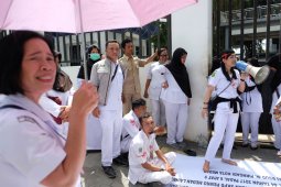 Unjuk Rasa Pegawai RSUD Pirngadi Medan