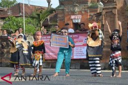 Barong Bangkung ramaikan "CFD" di Lapangan Puputan-Klungkung