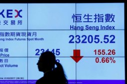 Saham Hong Kong  melemah dengan indeks HSI turun 0,64 poin