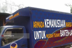 Nasdem Surabaya Berangkatkan Satu Truk Bantuan Korban Tsunami Banten-Lampung