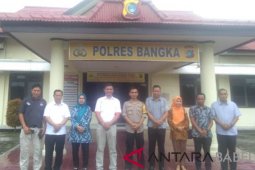 Komisioner KPU Bangka berkunjung ke polres