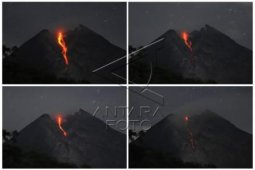 Aliran Lava Pijar Gunung Merapi