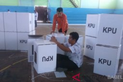 KPU Belitung mulai rakit kotak suara Pemilu 2019