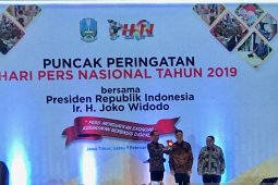 HPN 2019, Jokowi Terima Medali Kemerdekaan Pers (Video)