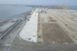 Pengembangan terminal peti kemas Belawan fase II mencapai 87 persen
