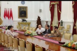 Presiden Jokowi terima CEO Bukalapak di Istana Merdeka
