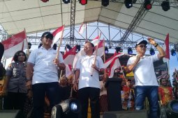 Koster ajak milenial pilih capres-cawapres nomor 01 acara Polda Bali