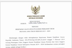 Lima Petahana Lolos Komisioner KPU Jatim 2019-2024