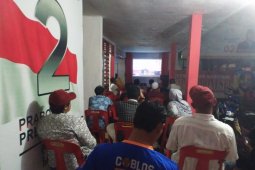 Nobar debat Capres di Labuhanbatu