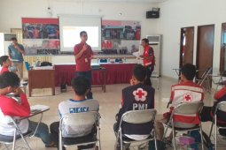 PMI di lokasi bencana diberikan pembekalan promkes