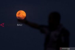 Fenomena "super snow moon" ini paling besar tahun ini