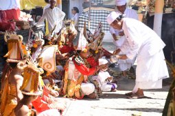 Desa Laplap Denpasar gelar ritual "Pecaruan Wraspatikalpa"