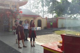 Perayaan Imlek 2570 di Langkat diwarnai dengan pelepasan burung